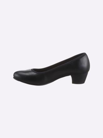 Jana Pumps JANA, Damen, Gr. 37, schwarz, Lederimitat, Schuhe Pumps