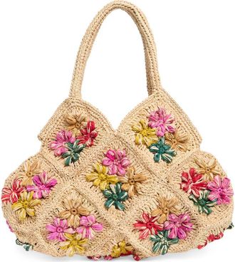 Urban Expression Raffia Hobo Bag in Beige Multi at Nordstrom Rack
