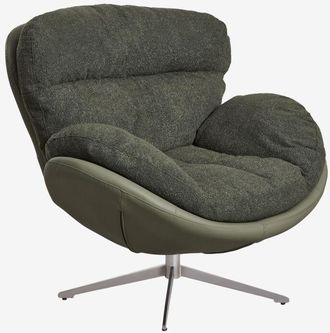 Sklum Sklum - Sill&oacute;n Giratorio En Tela Boucl&eacute; Amanda