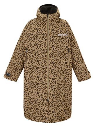 Regatta Mens Adults Changing Robe Zip Fastening Leopard pink - Tan - Size Medium