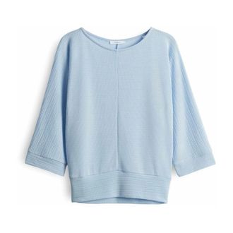 OPUS Rondgebreide kleding - Dames - Truien - Blauw - Maat: 2XL Poliester