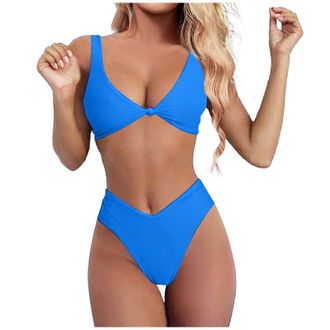 Generic SRZYMJ Beach Cover up Blue Womens Tankinis with Shorts Swimsuit with Shorts Tankini with Shorts Swimming Suit for Women Swim wear Women Swimming Costu