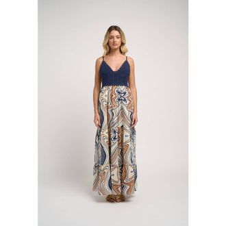 Guadalupe Design Seneiya Crochet Dress in Blue at Nordstrom, Size X-Small