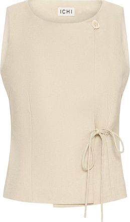 Ichi Ihgivana Sleeveless Wrap Top in Eucalyptus Melange at Nordstrom, Size 10 Us