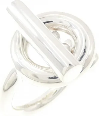 Herm&egrave;s Silver 925 Band Ring (Pre-Owned)