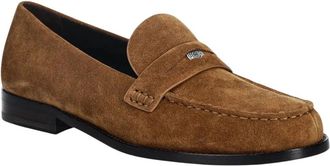 Tory Burch Klassieke Penny Loafer - Dames - Loafers - Bruin - 40 EU - Leer - Schoenen