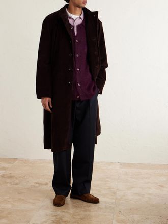 The Elder Statesman Thistle Alpaca-Blend Cardigan