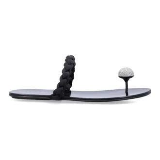 Pedro Garcia Flip Flops, female, Black, Size: 10 US Pipa Cabochon Sandals