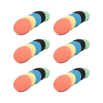 OEM Adecuado Para Un Paquete De 30 Almohadillas Planas De Esponja De 6 Pulgadas (150 Mm) De Color Amarillo Claro Para Limpieza Y Pulido De Pulidoras De Au