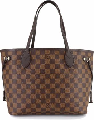Louis Vuitton Brown Damier Canvas Ebene Damier Canvas Handbag Tote Bag (Pre-Owned)
