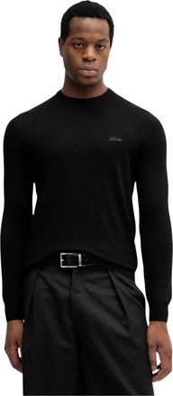 Guess Daniel Ronde Hals Trui - Heren - Ronde hals truien - Zwart - XS - Wol - Truien & Vesten