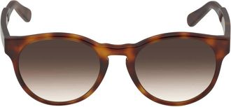 Ferragamo Salvatore Ferragamo Brown Gradient Round Ladies Sunglasses SF1068S 240 52