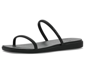Crocs Miami Two-Strap Sandals Womens Sandals Black : 6 M, Synthetic