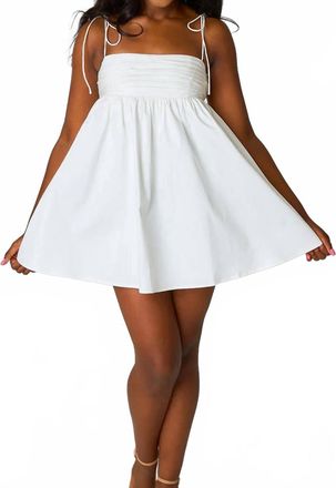BuddyLove Ken Mini Dress In White