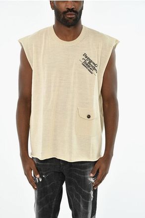Dsquared2 Virgin Wool Tank Top with Logo size M