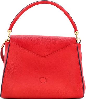 Louis Vuitton Double V Handbag Calfskin with Monogram Canvas satchel - Bruin