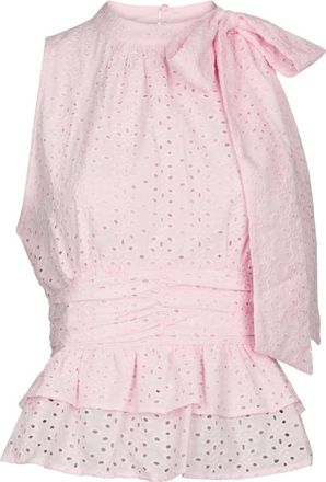 Neo Noir Tops, Dames, Roze, XS, Katoen, Mouwloze Top