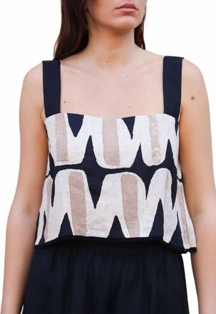 Bel Kazan Zuri Top In Black Vista