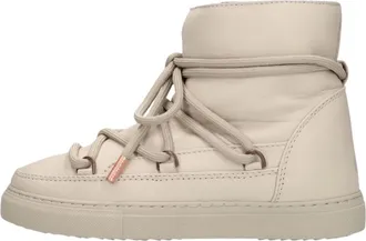 INUIKII Schoenen, Dames, Beige, 39 EU, Katoen, Vollederen Laarzen
