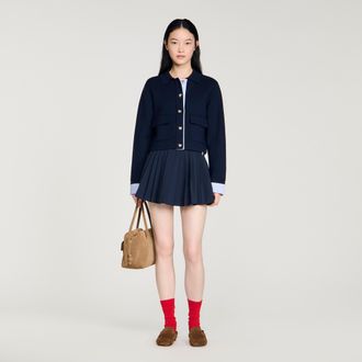 Sandro Wool polo cardigan