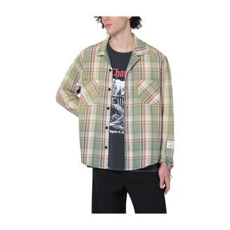 Gallery Dept. Heren, Overhemden, Groen, Maat: L Flanel