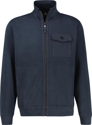 Lerros Sweatjacke LERROS Sweatjacke in &Uuml;bergr&ouml;ssen, modisch-sportiv, Herren, Gr. 5XL, classic navy, 70% Baumwolle, 30% Polyester, Sweatjacken Sweatjacke
