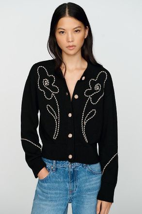 Rails Sybil 100% Cotton Embroidered Cardigan Top