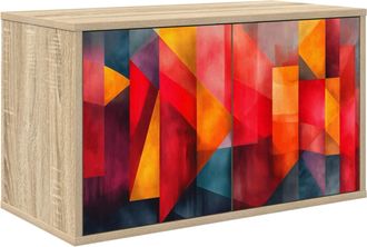 vidaXL Mueble De Tv Montado En La Pared Heesch 69 X 33 X 40 Cm Vidaxl