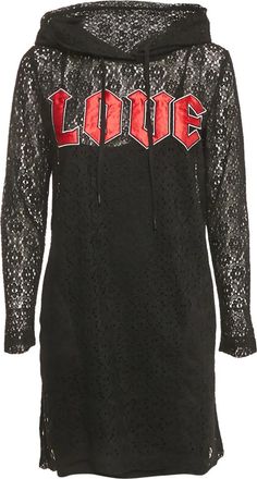 Love Moschino Abito con cappuccio - Nero