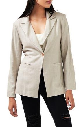 Belle & Bloom Synergy Wrap Tie Waist Blazer in Warm Grey at Nordstrom Rack, Size X-Small