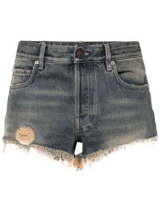 Balenciaga Denim shorts - Blauw