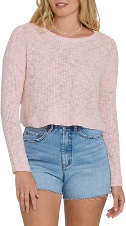 Billabong Daze Time Crop Sweater in Rosewater at Nordstrom, Size X-Small