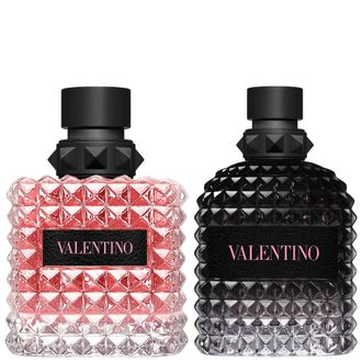 Valentino Unisex Born in Roma Duo - Donna Eau de Parfum 100ml and Uomo Eau de Toilette - Violet - One Size