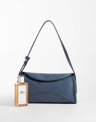 Lacoste borsa a spalla con patta Everyday Club blu