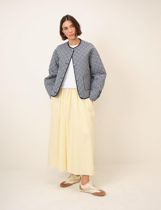 Nobody's Child Reversible Navy Gingham Jacket