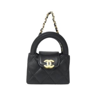Chanel Pre-owned Vintage Handtas Bedel - Dames - Pre-owned - Zwart - Maat: ONE Size
