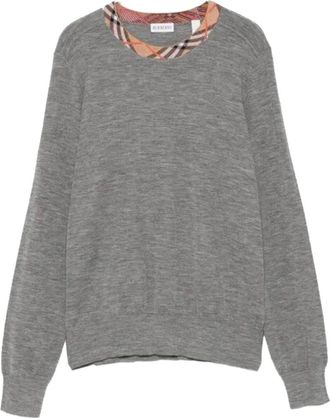 Burberry Grey Crewneck Sweater