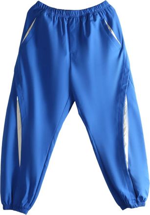 Ader Error panelled trousers - unisex - Nylon/Elastane - S - Blue