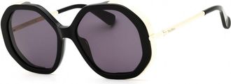 Max Mara MM0094 01A Shiny Black/Smoke