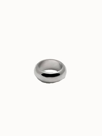 Loren Stewart Womens Puff Cigar Band Ring In Silver