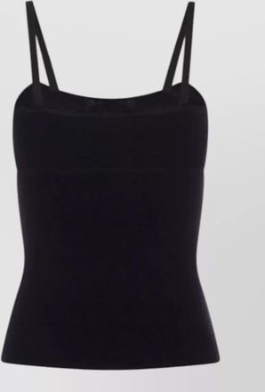 Max Mara knit top fitted silhouette spaghetti straps