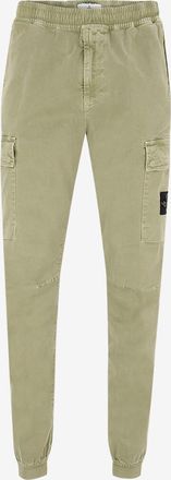 Stone Island Gerade Stoffhose mit Logo 3100033