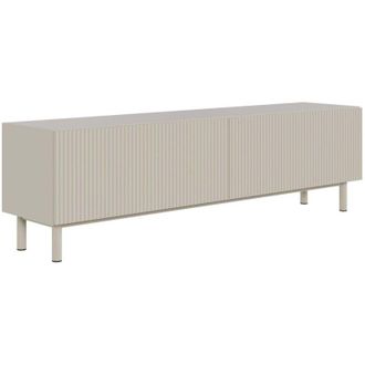 Selsey Selsey Veldio New - Mobile TV con frontale a doghe, Greige, 140 cm