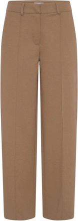 Ichi Ichi - Wijde broek - Dames - Broeken - Bruin - Maat: S