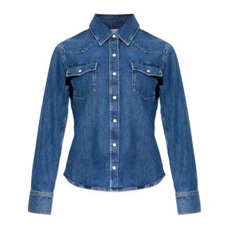 Frame Denim Donna, Camicette, Blu, XS, new