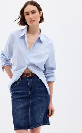 Contemporaine Womens Stretch denim miniskirt