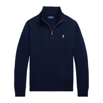 Polo Ralph Lauren Jersey de cuello alto con cremallera de algod&oacute;n - Knitwear - Hombre - Azul - L