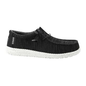 Hey Dude Wally Stretch Sox - Heren - Veterschoenen - Zwart - 44 EU - Schoenen