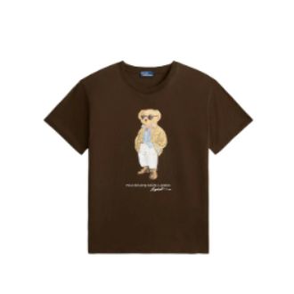 Polo Ralph Lauren T-Shirts, female, Brown, Size: XS T-Shirt