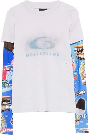 Balenciaga Logo-detail Long-sleeve Top